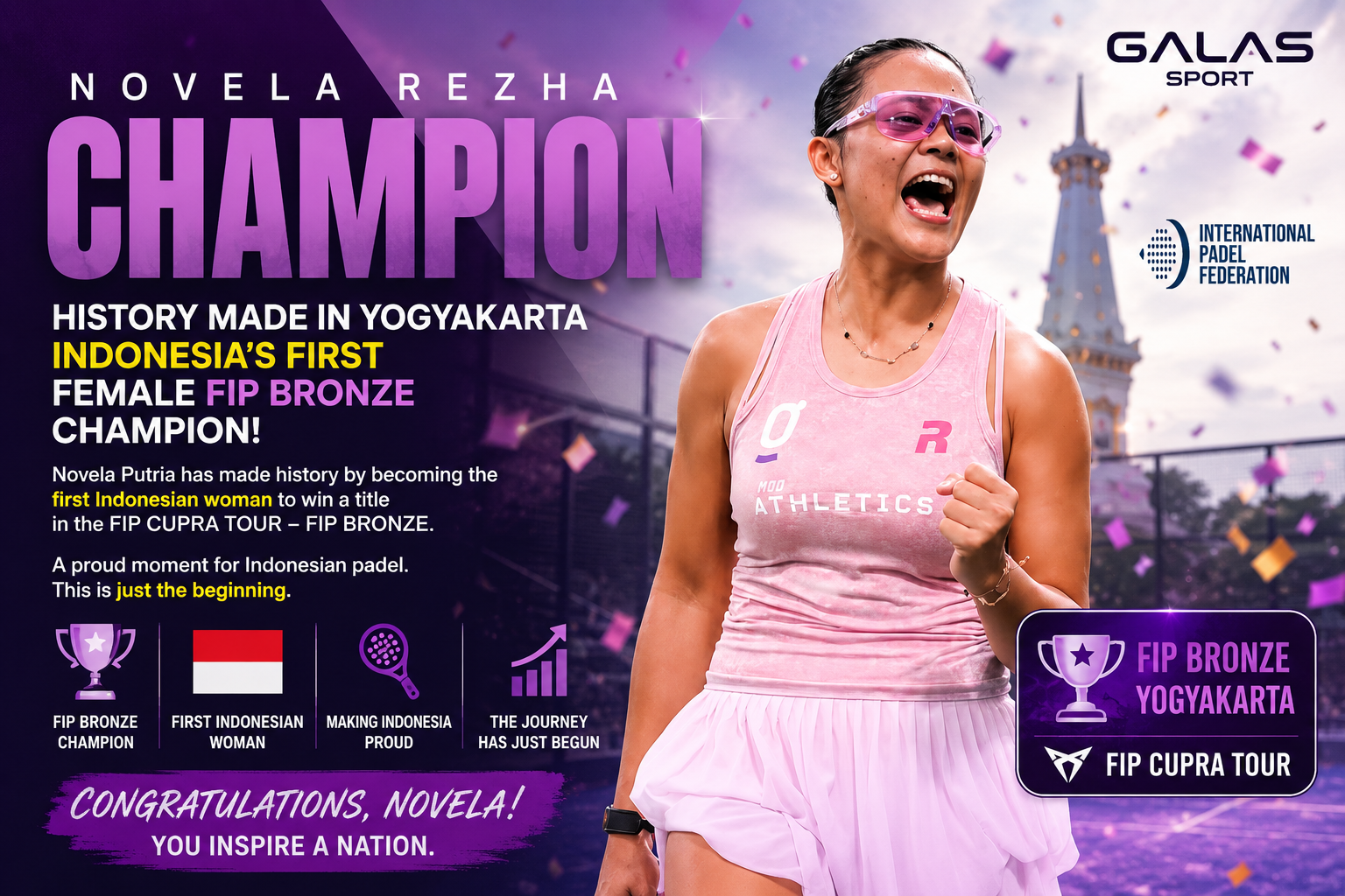 Novela Putria Makes History: Indonesia's First Female FIP Bronze Champion