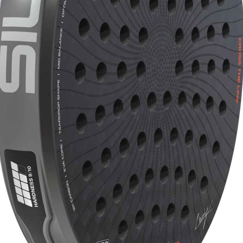 Siux Pegasus Pro 2026 Strom Grey Carbon 12K (inverted Teardrop) by Alex Chozas Racket/Raket Padel (Salinan)
