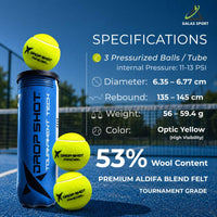 DropShot Tournament Tech Ball 1 tube (3pcs)