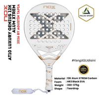 NOX AT10 Genius Alum XTREM 2026 Carbon 12K (Teardrop) by Agustin Tapia Racket/Raket Padel