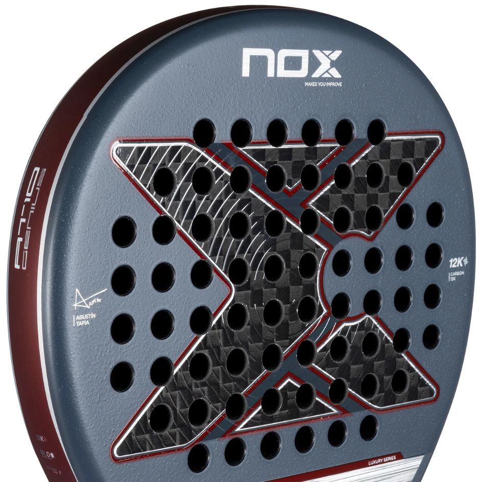 NOX AT10 Luxury Genius 12K 2025 (Teardrop) by Agustin Tapia Racket/Raket Padel