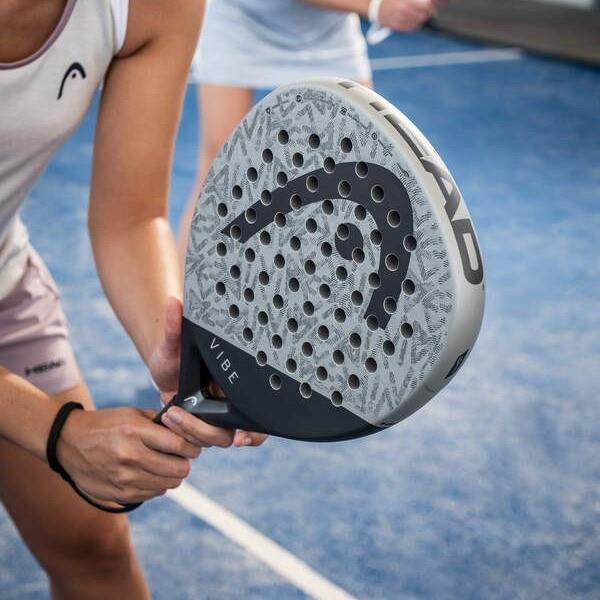HEAD Vibe Series Grey/Black Carbon FIberGlass Racket/Raket padel (Salinan)