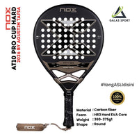 NOX AT10 Pro Cup Hard Carbon Fiber (Round) 2026 by Agustin Tapia Racket/Raket Padel