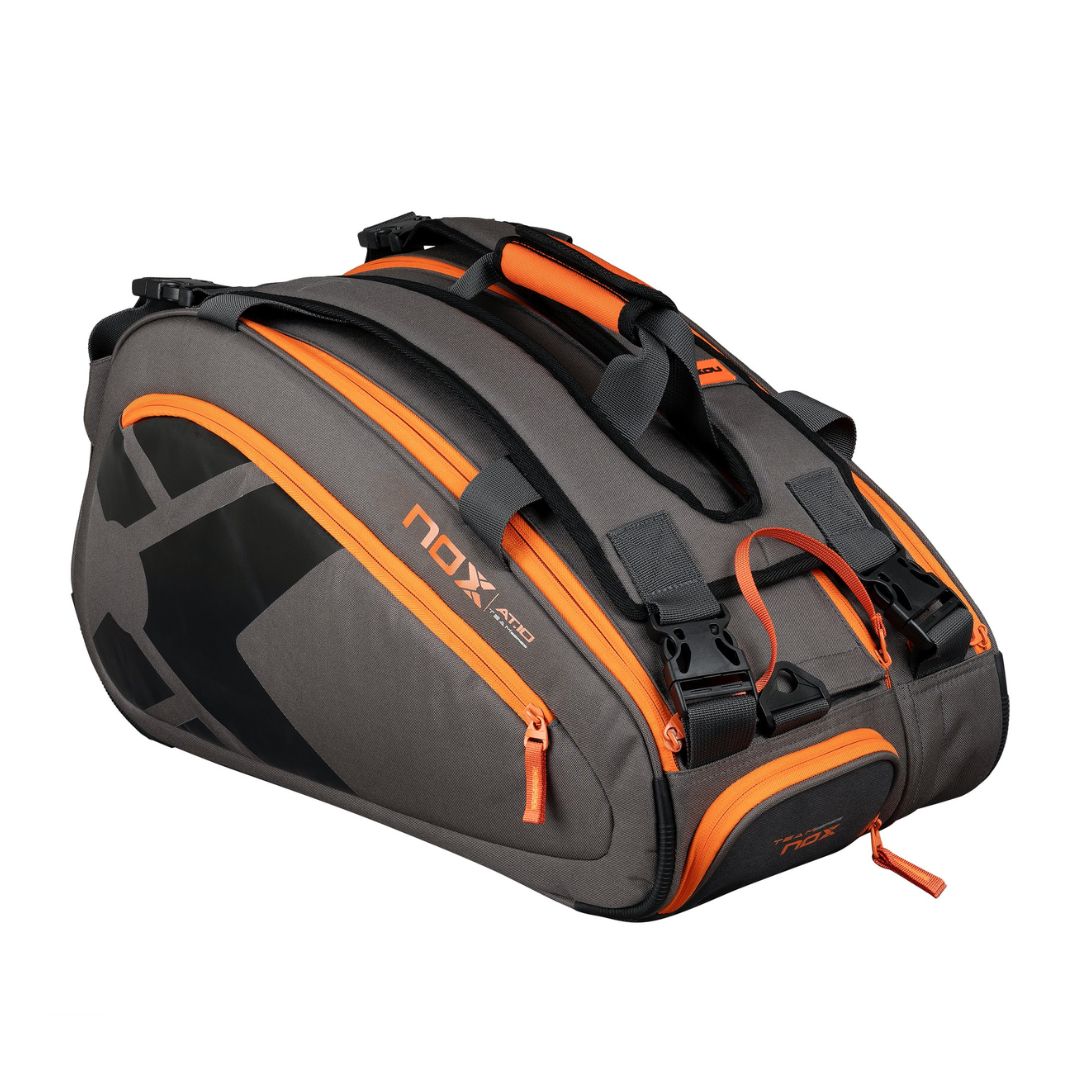 Tas Raket Padel Bag Nox Luxury Open Series Grey/Orange XXL