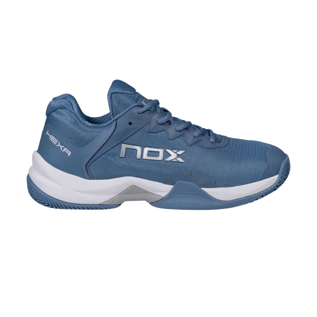 Padel Shoes Nox ML10 Hexa Blue Silver 2026 Sepatu Padel