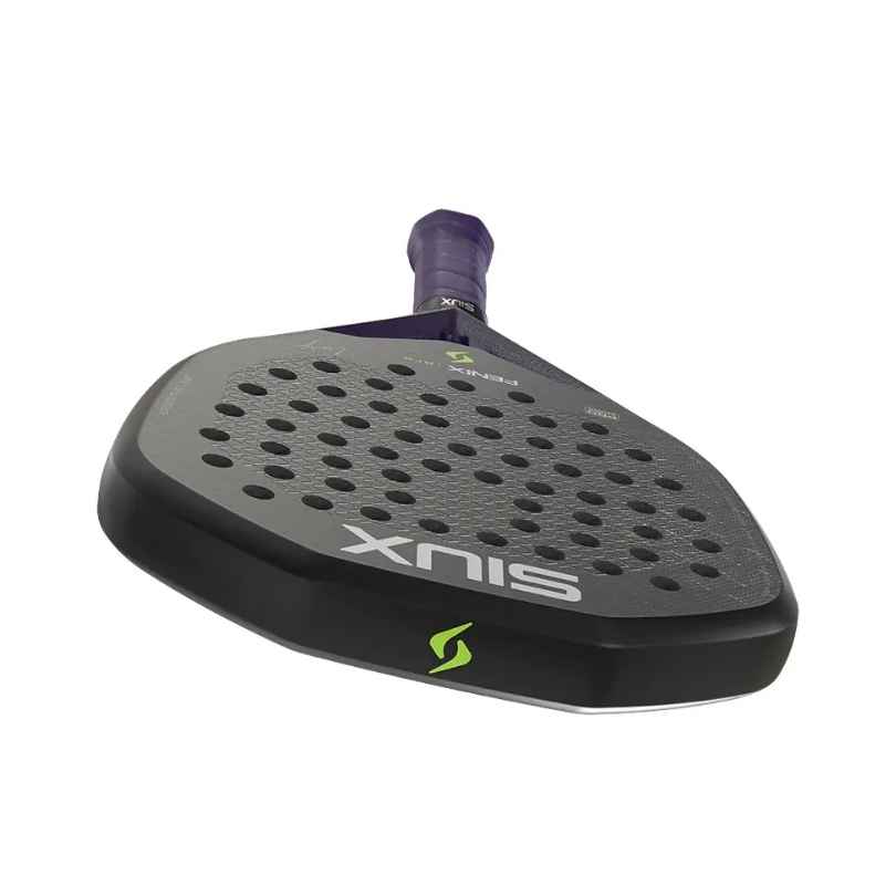 Siux Fenix Pro Black Purple Carbon 12K (Hybrid) 2026 by Leo Ausburger Racket/Raket Padel