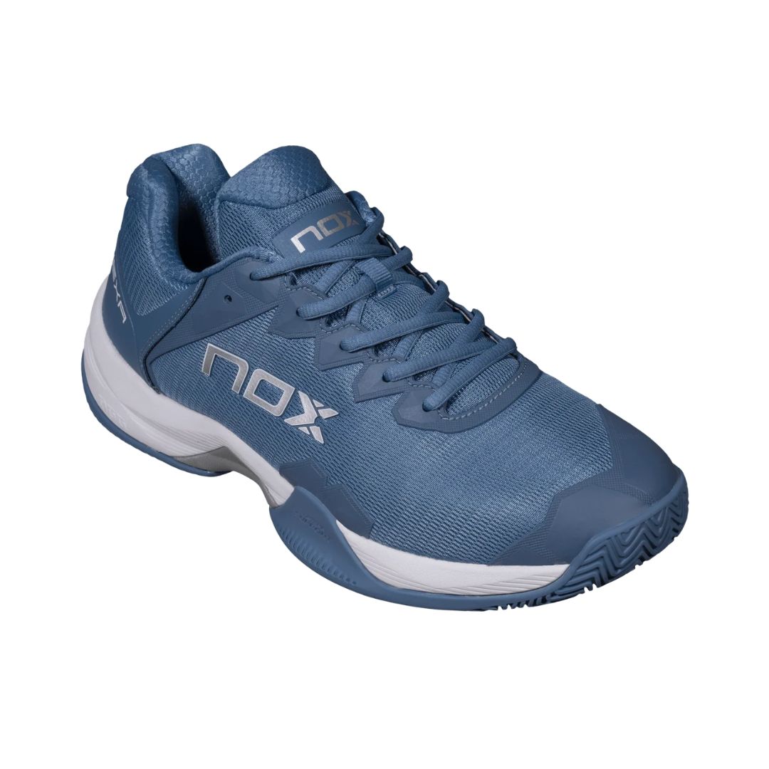 Padel Shoes Nox ML10 Hexa Blue Silver 2026 Sepatu Padel