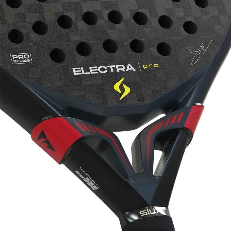 Siux Electra Pro Shadow Red Carbon 12K (Teardrop) 2026 Racket/Raket padel