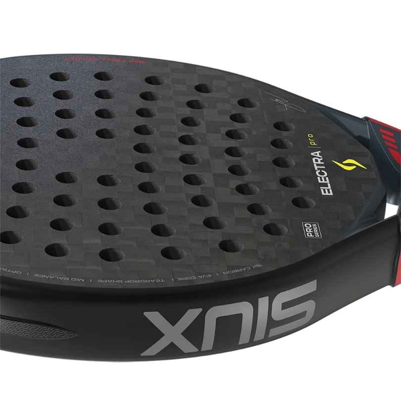 Siux Electra Pro Shadow Red Carbon 12K (Teardrop) 2026 Racket/Raket padel