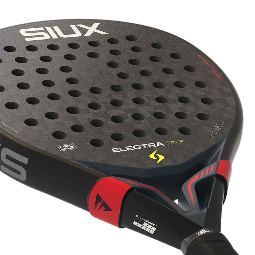 Siux Electra Pro Shadow Red Carbon 12K (Teardrop) 2026 Racket/Raket padel