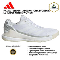 Padel Shoes Adidas Crazyquick LS Padel White Woman/Women Sneakers Sepatu Padel
