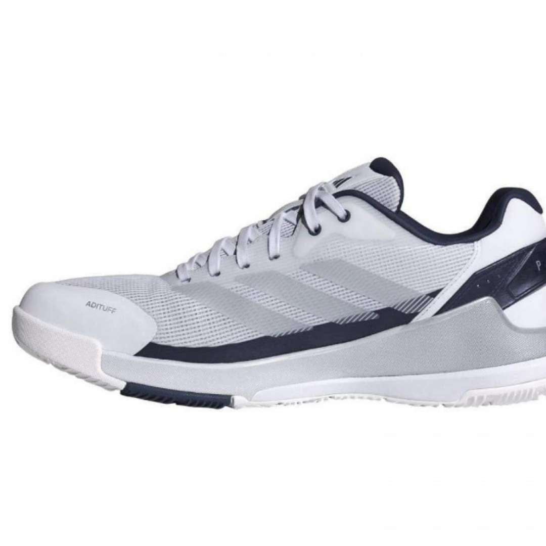Padel Shoes Adidas Crazyquick LS Padel White Blue Gray Sneakers Sepatu Padel