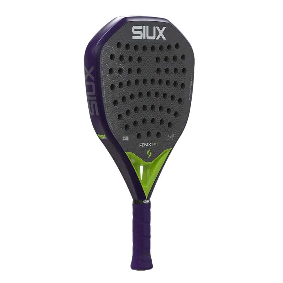 Siux Fenix Pro Glow Purple Carbon 12K (Hybrid) 2026 by Leo Ausburger Racket/Raket Padel