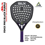 Siux Fenix Pro Black Purple Carbon 12K (Hybrid) 2026 by Leo Ausburger Racket/Raket Padel