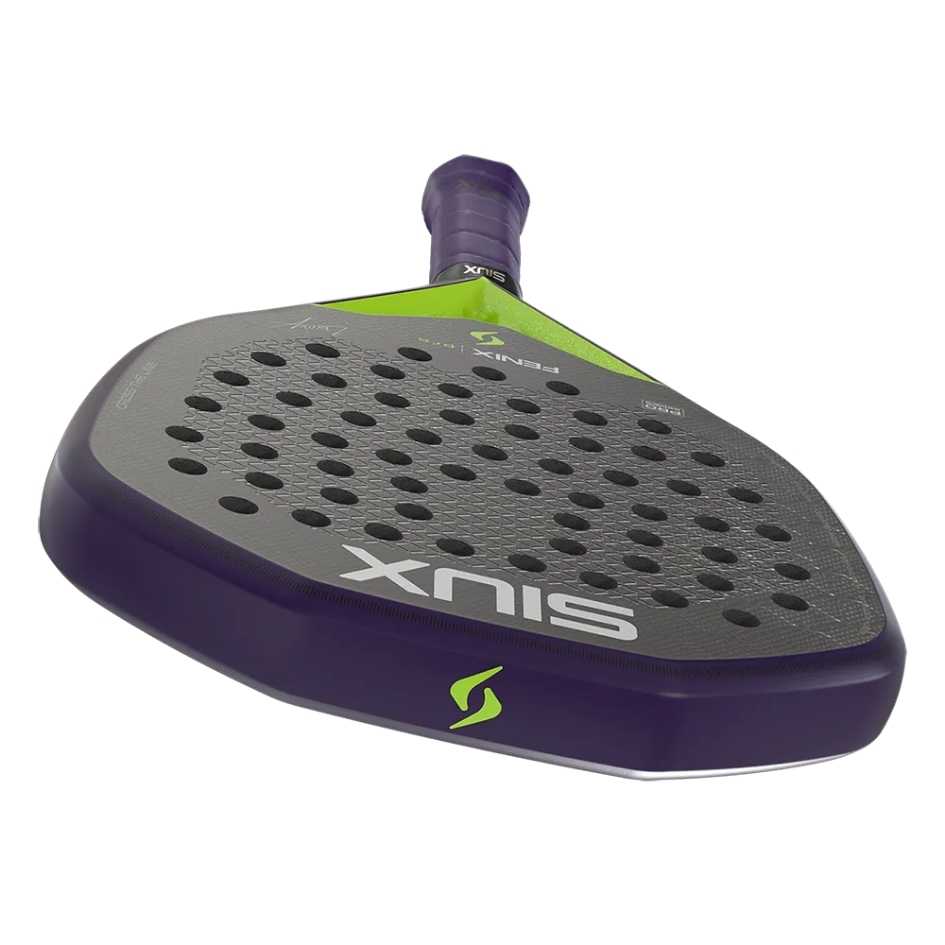 Siux Fenix Pro Glow Purple Carbon 12K (Hybrid) 2026 by Leo Ausburger Racket/Raket Padel