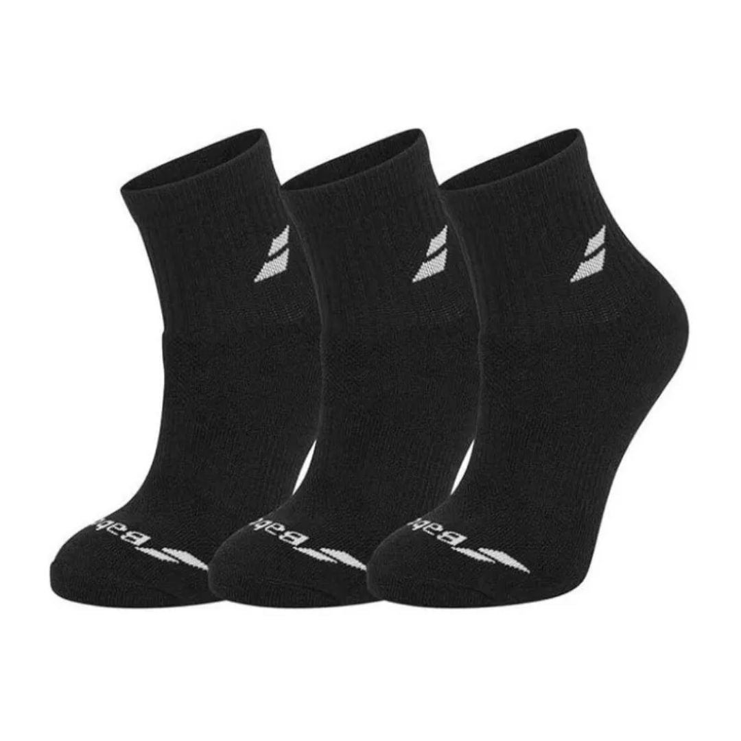 Babolat Socks Quarter Black 3 Pairs