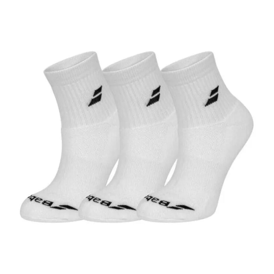 Babolat Socks Quarter White 3 Pairs