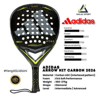 Adidas Arrow Hit Carbon 2026 (Teardrop) Racket/Raket Padel