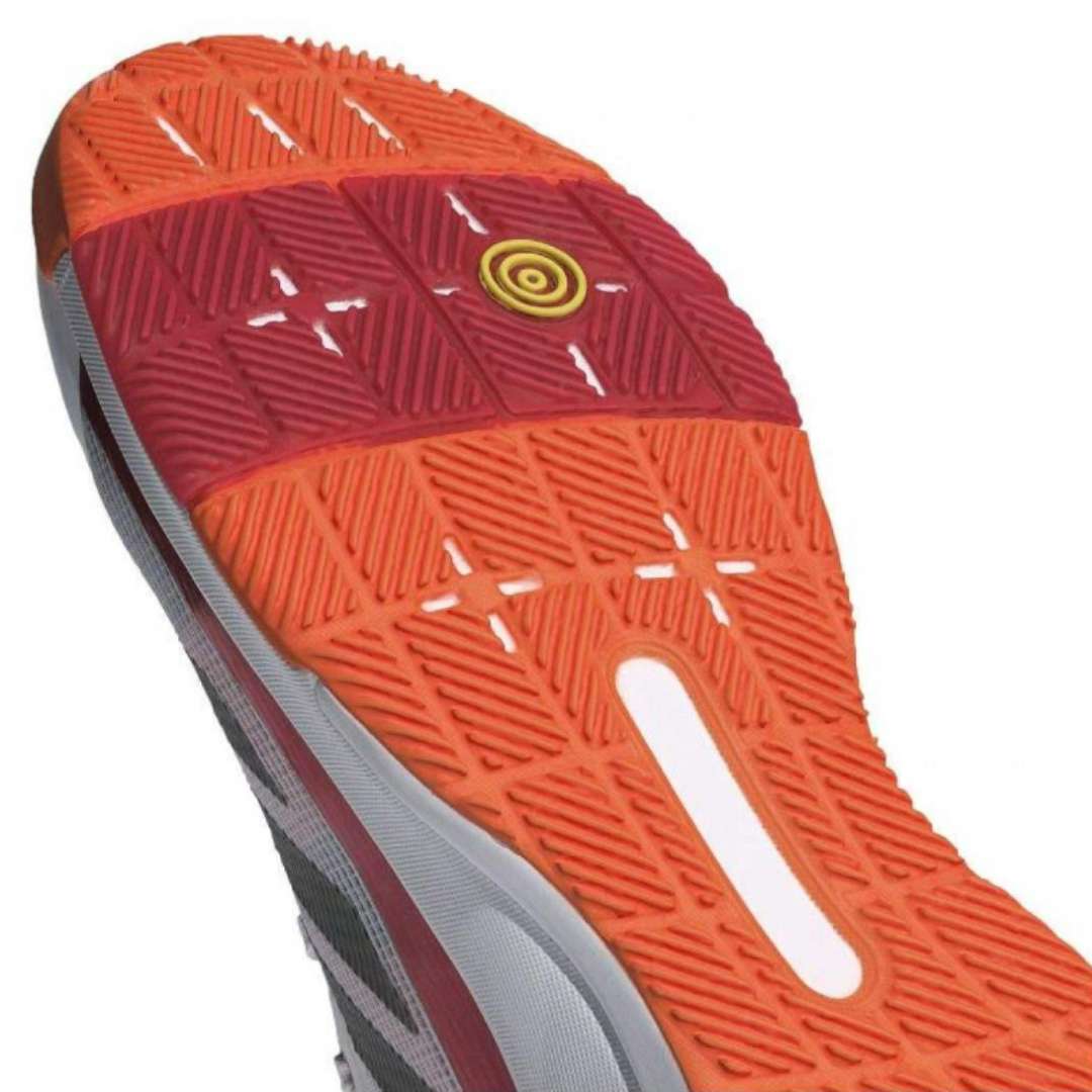 Padel Shoes Adidas Crazyquick LS Padel White Red Orange Sneakers Sepatu Padel
