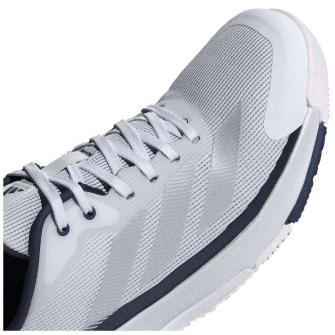 Padel Shoes Adidas Crazyquick LS Padel White Blue Gray Sneakers Sepatu Padel