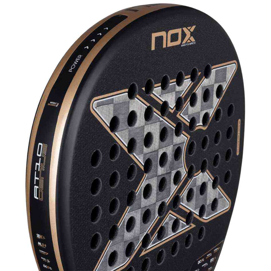 NOX AT10 Genius Alum 2026 Carbon 18K (Teardrop) by Agustin Tapia Racket/Raket Padel