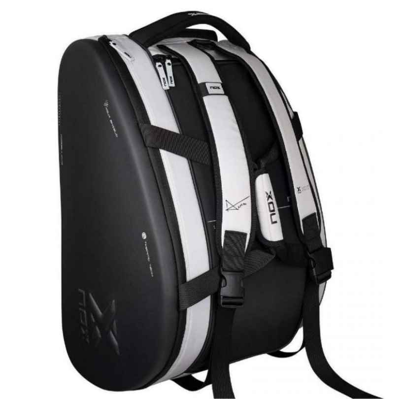Tas Raket Padel NOX AT10 Luxury Master Series  Black/White padel bag