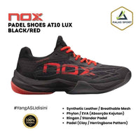Padel Shoes Nox AT10 LUX Black Red Sepatu Padel
