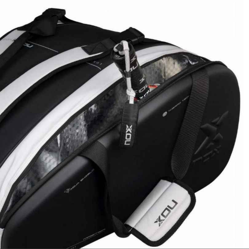 Tas Raket Padel NOX AT10 Luxury Master Series  Black/White padel bag