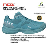 Padel Shoes Nox AT10 Pro Turquoise White 2026 Sepatu Padel