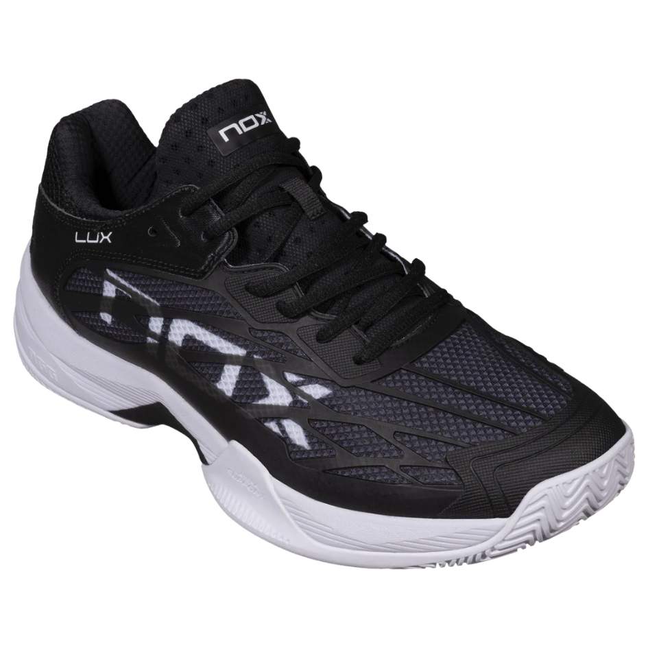 Padel Shoes Nox AT10 LUX Black White 2026 Sepatu Padel
