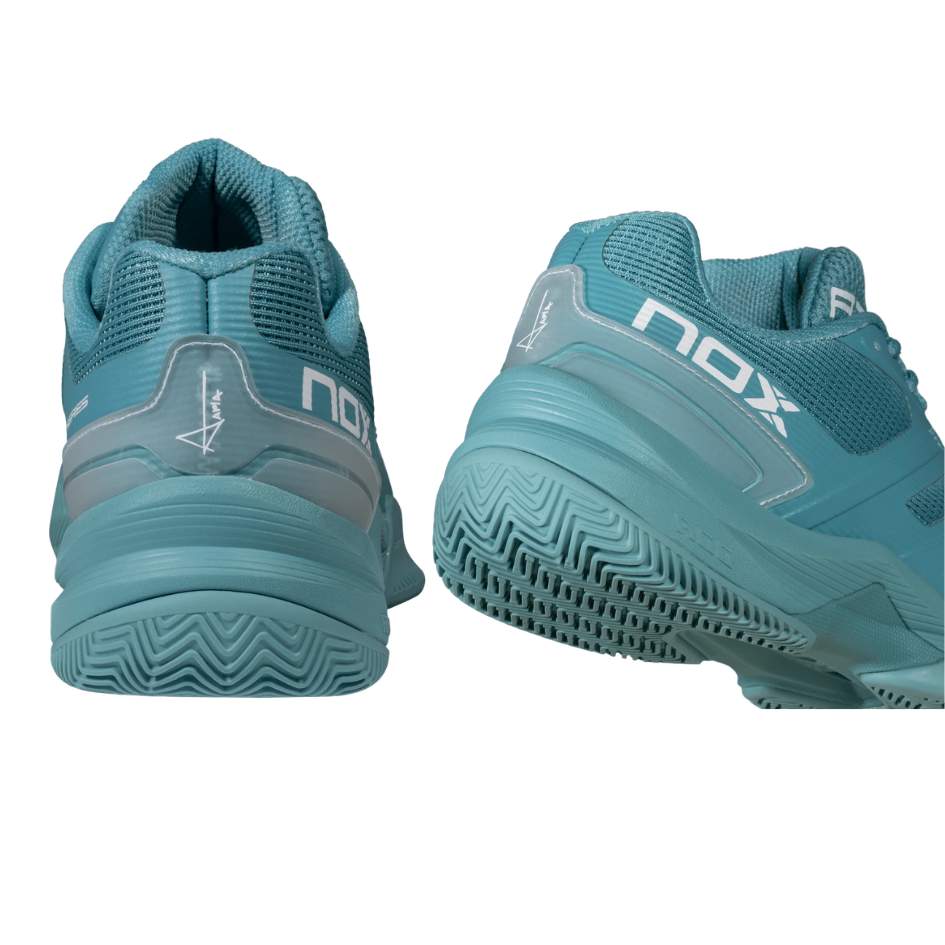 Padel Shoes Nox AT10 Pro Turquoise White 2026 Sepatu Padel