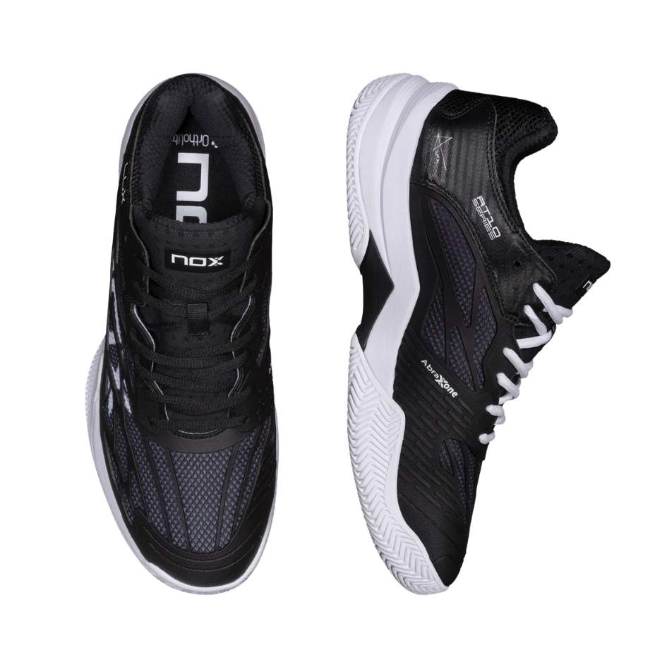 Padel Shoes Nox AT10 LUX Black White 2026 Sepatu Padel