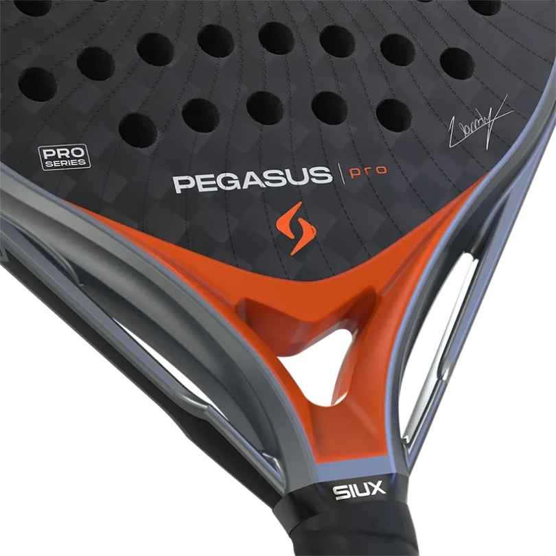 Siux Pegasus Pro 2026 Lava Orange Carbon 12K (inverted Teardrop) by Alex Chozas Racket/Raket Padel