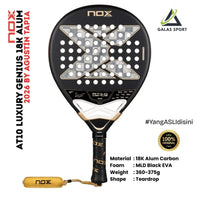NOX AT10 Genius Alum 2026 Carbon 18K (Teardrop) by Agustin Tapia Racket/Raket Padel