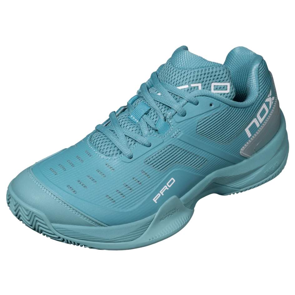 Padel Shoes Nox AT10 Pro Turquoise White 2026 Sepatu Padel