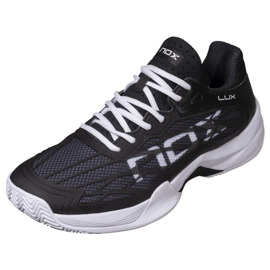 Padel Shoes Nox AT10 LUX Black White 2026 Sepatu Padel