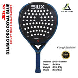 Siux Diablo Pro Royal Blue Carbon 24K TeXtreme 2026 by Tino Libaak Racket/Raket Padel