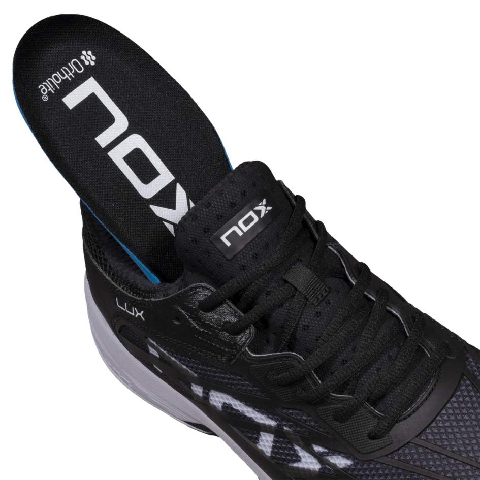 Padel Shoes Nox AT10 LUX Black White 2026 Sepatu Padel