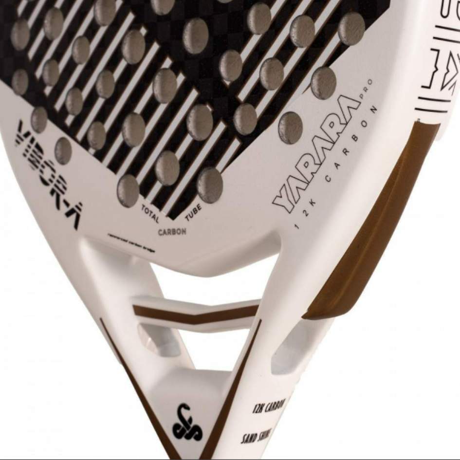 Vibora Yarara Pro White 2025 Carbon 12K Racket/Raket Padel