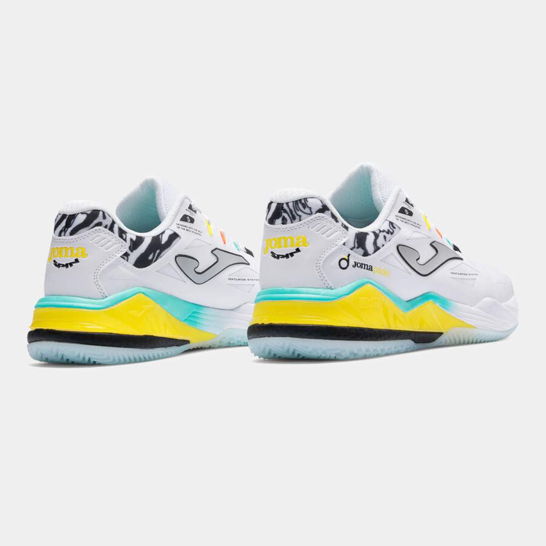 Padel Shoes Joma Woman Spin Lady White 2602 Sneakers Sepatu Padel 2026 | Sepatu Padel Wanita -