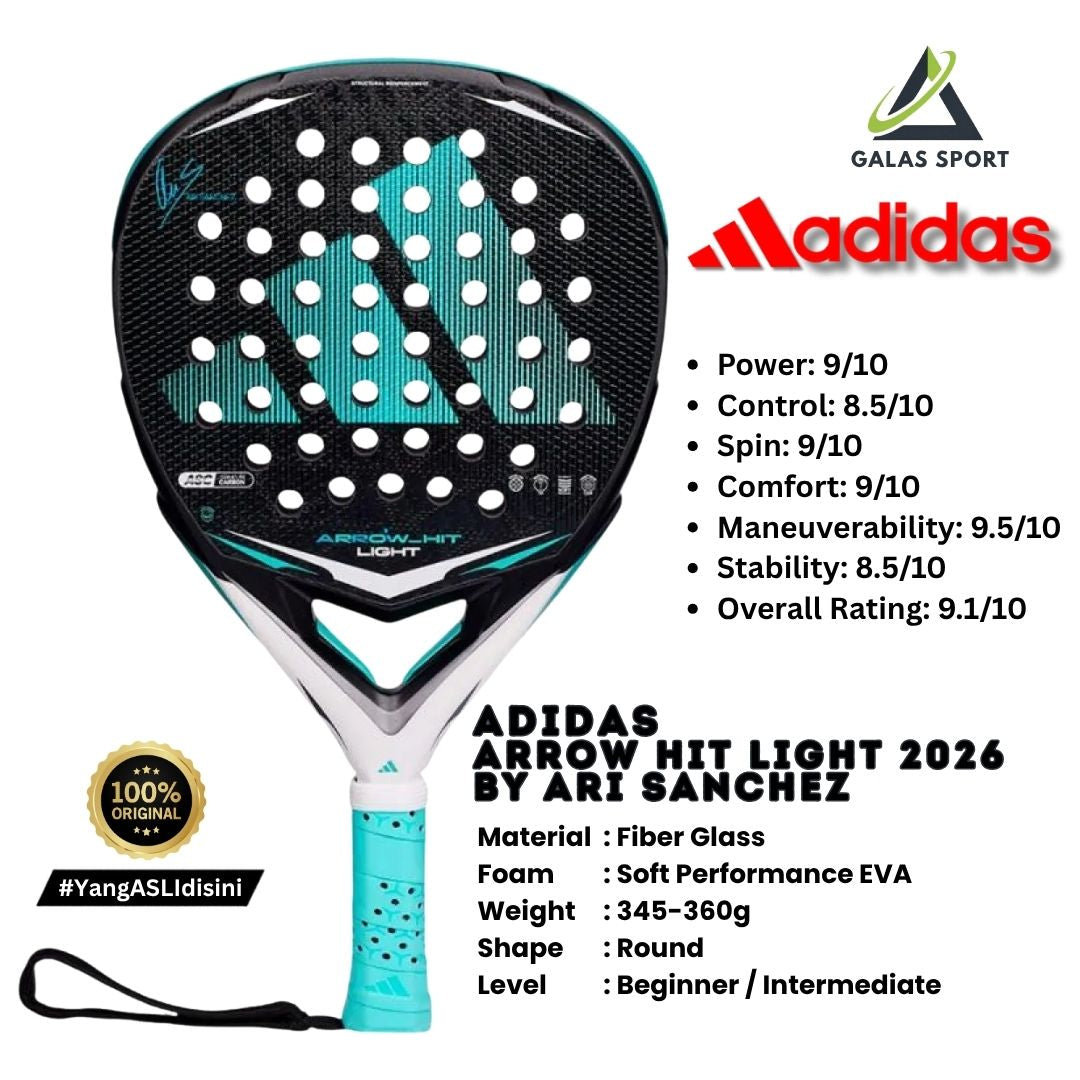 Adidas Arrow Hit Light 16K 2026 by Ari Sanchez Racket/Raket Padel