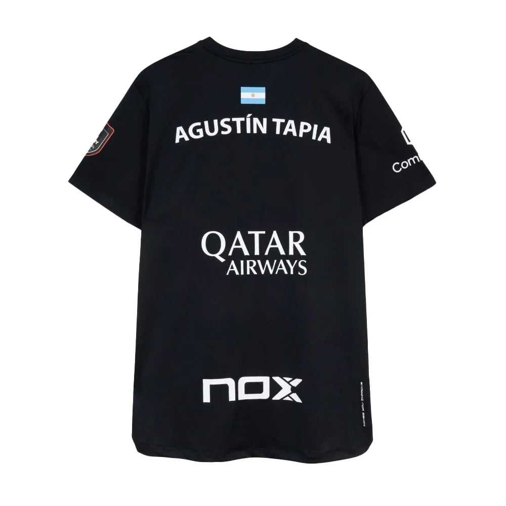 NOX Men's AT10 Qatar T-Shirt Black By Agustín Tapia 2026 - NFA