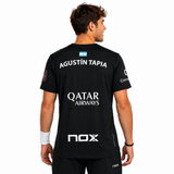 NOX Men's AT10 Qatar T-Shirt Navy Blue By Agustín Tapia 2026 - NFA
