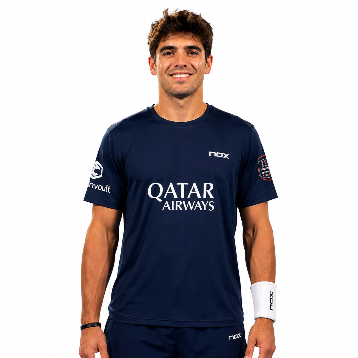 NOX Men's AT10 Qatar T-Shirt Navy Blue By Agustín Tapia 2026 - NFA