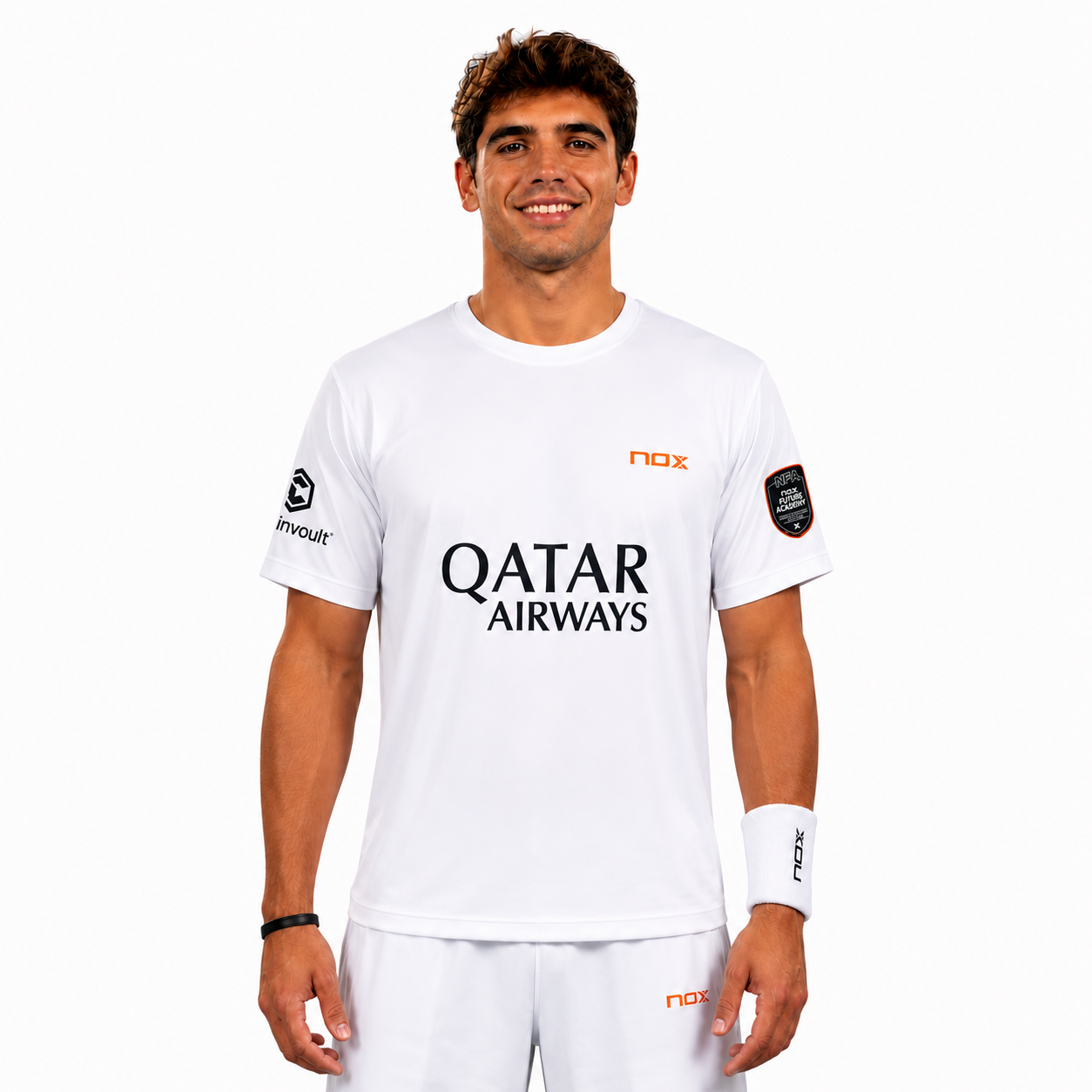 NOX Men's AT10 Qatar T-Shirt White By Agustín Tapia 2026