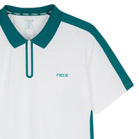 Nox Men's  PRO Polo T-Shirt White/Ivy Green