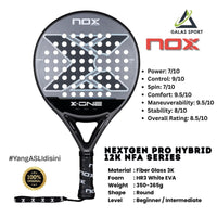 Nox X-One 2026 (Round) by Agustin Tapia Racket/Raket Padel