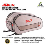 Tas Raket Padel Siux Edge Grey 2026 Bag Backpack Ransel - Padel Bag