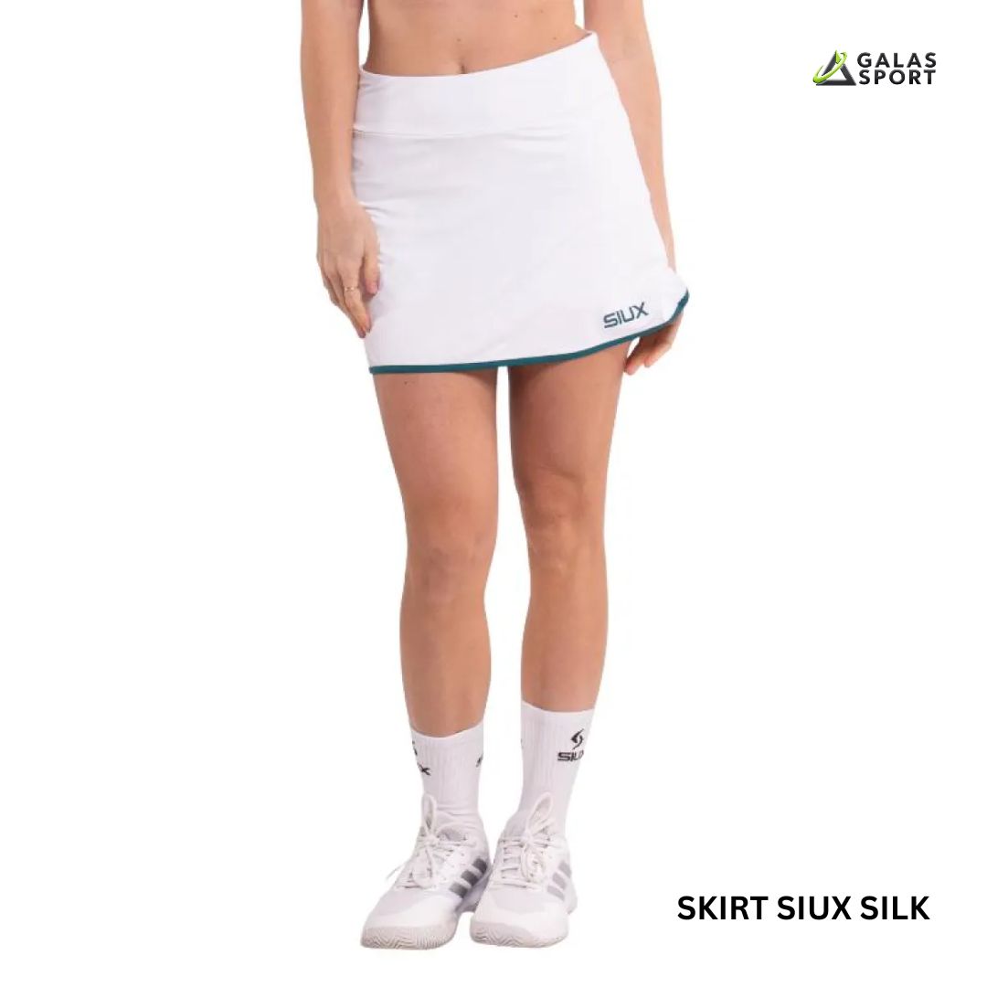 Siux Women Silk 26 Skirt White