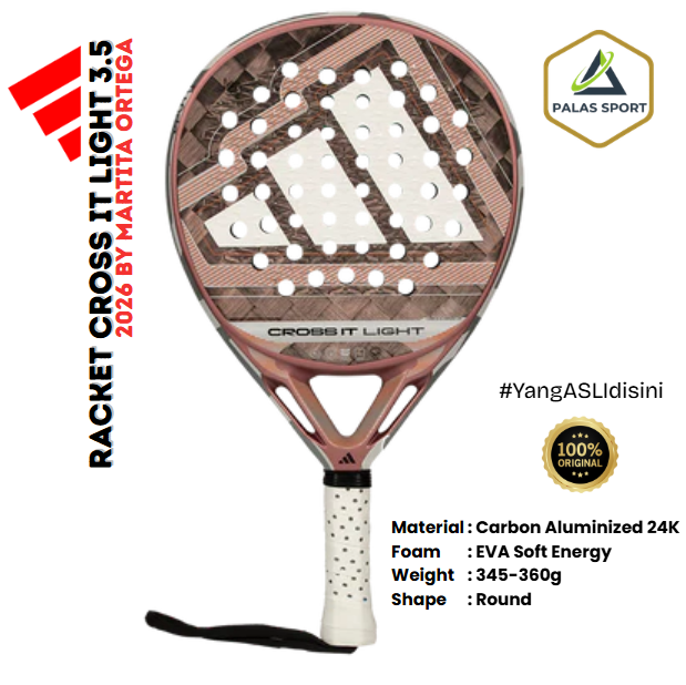Adidas Cross It Light 3.5 Carbon 24K 2026 by Martita Ortega racket/Raket Padel